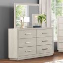 The appearance of Wellingborough Dresser In Light Gray designed by Furniture of America in the transitional interior design. This light gray piece of furniture  was selected by 1StopBedrooms from Wellingborough Collection to add a touch of cosiness and style into your home. Sku: FM7703AK-D. Material: Acacia.