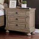 The appearance of Wells Night Stand In Gray designed by Furniture of America in the transitional interior design. This gray piece of furniture was selected by 1StopBedrooms from Wells Collection to add a touch of cosiness and style into your home. Sku: CM7568N. Material: Wood.