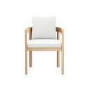 The appearance of Wesley Patio Side Chair with White Cushion In Brown designed by New Classic in the modern / contemporary interior design. This brown piece of furniture was selected by 1StopBedrooms from Wesley Collection to add a touch of cosiness and style into your home. Sku: G5511-72-WHT. Material: Wood.