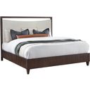 The appearance of West Camden Queen Bed In Tahitian Pearl designed by Fairfield Chair in the modern / contemporary interior design. This tahitian pearl piece of furniture was selected by 1StopBedrooms from West Camden Collection to add a touch of cosiness and style into your home. Sku: 8096-QH-E. Bed Type: Panel Bed. Bed Size: Queen. Material: Walnut.