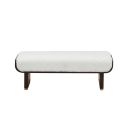 West Kensington Accent Bench In Cream Puff and Medium Espresso
