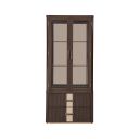 West Kensington Display Cabinet In Medium Espresso