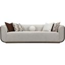 West Kensington Sofa In Buff and Medium Espresso