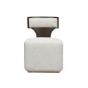 West Kensington Vanity Chair In Buff and Medium Espresso