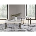 The appearance of Westenfort Table Set of 2 In Espresso Gray designed by Signature Design by Ashley in the transitional interior design. This espresso gray piece of furniture  was selected by 1StopBedrooms from Westenfort Collection to add a touch of cosiness and style into your home. Sku: T202-12. Material: Marble.