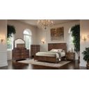 Westerham Nightstand with Power Outlet and LED In Dark Cherry