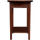 The appearance of Westlake Chairside Table With Shelf In Cherry Brown designed by A-America in the transitional interior design. This cherry brown piece of furniture was selected by 1StopBedrooms from Westlake Collection to add a touch of cosiness and style into your home. Sku: WSLCB7020. Material: Wood.
