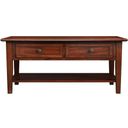 The appearance of Westlake Cherry Brown Cocktail Table designed by A-America in the transitional interior design. This brown piece of furniture was selected by 1StopBedrooms from Westlake Collection to add a touch of cosiness and style into your home. Sku: WSLCB7110. Material: Wood.