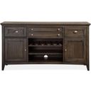 The appearance of Westley Falls Graphite Wood Buffet SU designed by Magnussen in the modern / contemporary interior design. This graphite piece of furniture was selected by 1StopBedrooms from Westley Falls Collection to add a touch of cosiness and style into your home. Sku: D4399-14. Material: Pine Veneer.