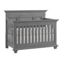 The appearance of Weston 4 In 1 Convertible Crib In Dusk Gray designed by Oxford Baby in the transitional interior design. This dusk gray piece of furniture was selected by 1StopBedrooms from Weston Collection to add a touch of cosiness and style into your home. Sku: 12111530. Material: Wood.