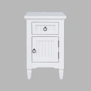 The appearance of Westport USB Charging Storage Cabinet Chairside End Table In White designed by Jofran in the coastal interior design. This white piece of furniture was selected by 1StopBedrooms from Westport Collection to add a touch of cosiness and style into your home. Sku: 2545-6. Material: Acacia.