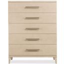 The appearance of Westwood Five Drawer Chest In Light Wood designed by Hooker in the modern / contemporary interior design. This light wood piece of furniture was selected by 1StopBedrooms from Westwood Collection to add a touch of cosiness and style into your home. Sku: 6133-90010-80. Material: Oak Veneer.