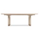 The appearance of Westwood Rectangle Dining Table with Two 20-inch Leaves In Light Wood designed by Hooker in the modern / contemporary interior design. This light wood piece of furniture  was selected by 1StopBedrooms from Westwood Collection to add a touch of cosiness and style into your home. Sku: 6133-75200-80. Table Top Shape: Rectangular. Size: 44" x 86". Material: Oak Veneer.