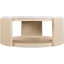 The appearance of Westwood Round Cocktail Table In Light Wood and White designed by Hooker in the modern / contemporary interior design. This light wood/white piece of furniture was selected by 1StopBedrooms from Westwood Collection to add a touch of cosiness and style into your home. Sku: 6133-80111-80. Material: Glass Fiber Reinforced Concrete.