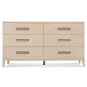 The appearance of Westwood Six-Drawer Dresser In Light Wood designed by Hooker in the modern / contemporary interior design. This light wood piece of furniture was selected by 1StopBedrooms from Westwood Collection to add a touch of cosiness and style into your home. Sku: 6133-90002-80. Material: Oak Veneer.