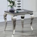 The appearance of Wetzikon End Table In Black and Silver designed by Furniture of America in the glam interior design. This black/silver piece of furniture  was selected by 1StopBedrooms from Wetzikon Collection to add a touch of cosiness and style into your home. Sku: CM4903BK-E-1;CM4903E-2;CM4903E-3. Material: Metal.