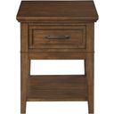 The appearance of Whitley Walnut End Table designed by Homelegance in the transitional interior design. This brown piece of furniture was selected by 1StopBedrooms from Whitley Collection to add a touch of cosiness and style into your home. Sku: 3620-04. Material: Wood.