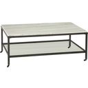 The appearance of Whitman Rectangular Cocktail Table In White designed by Bassett Mirror Company in the modern / contemporary interior design. This white piece of furniture  was selected by 1StopBedrooms from Whitman Collection to add a touch of cosiness and style into your home. Sku: 1112-LR-100. Material: Marble.