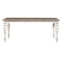 The appearance of Whitney Leg Dining Table designed by Liberty in the traditional interior design. This weathered gray piece of furniture was selected by 1StopBedrooms from Whitney Collection to add a touch of cosiness and style into your home. Sku: 661W-T4074. Table Top Shape: Rectangular. Material: Rubberwood. Size: 74" x 40".