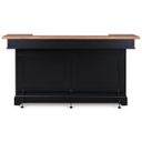 The appearance of Wildenauer 78 Inch Bar In Brown and Black designed by Signature Design by Ashley in the transitional interior design. This brown/black piece of furniture  was selected by 1StopBedrooms from Wildenauer Collection to add a touch of cosiness and style into your home. Sku: D634-65. Material: Wood.