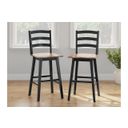 The appearance of Wildenauer Bar Height Bar Stool Set of 2 In Brown and Black designed by Signature Design by Ashley in the transitional interior design. This brown/black piece of furniture  was selected by 1StopBedrooms from Wildenauer Collection to add a touch of cosiness and style into your home. Sku: D634-230. Material: Wood.