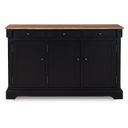 The appearance of Wildenauer Dining Buffet In Brown and Black designed by Signature Design by Ashley in the transitional interior design. This brown/black piece of furniture  was selected by 1StopBedrooms from Wildenauer Collection to add a touch of cosiness and style into your home. Sku: D634-80. Material: Wood.