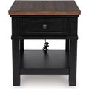 The appearance of Wildenauer End Table In Brown and Black designed by Signature Design by Ashley in the transitional interior design. This brown/black piece of furniture was selected by 1StopBedrooms from Wildenauer Collection to add a touch of cosiness and style into your home. Sku: T664-3. Material: Wood.