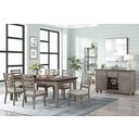 The appearance of Will Dining Table With 6 Drawers In Brown and Gray designed by Bernell in the traditional interior design. This brown and gray piece of furniture was selected by 1StopBedrooms from Will Collection to add a touch of cosiness and style into your home. Sku: 360-500. Table Top Shape: Rectangular. Material: Rubberwood. Size: 42" x 78".