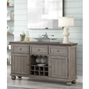 The appearance of Will Server With Power Pack In Brown and Gray designed by Bernell in the traditional interior design. This brown and gray piece of furniture was selected by 1StopBedrooms from Will Collection to add a touch of cosiness and style into your home. Sku: 360-524. Material: Rubberwood.
