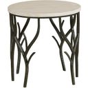 The appearance of Willow End Table In Iron designed by Hammary in the industrial interior design. This iron piece of furniture  was selected by 1StopBedrooms from Willow Collection to add a touch of cosiness and style into your home. Sku: 202-916. Material: Metal.