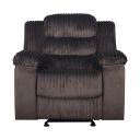The appearance of Willow Glider Recliner In Brown designed by New Classic in the modern / contemporary interior design. This brown piece of furniture was selected by 1StopBedrooms from Willow Collection to add a touch of cosiness and style into your home. Sku: U1816-13-BRN. Material: Fabric.