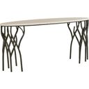 The appearance of Willow Sofa Console Table In Iron designed by Hammary in the industrial interior design. This iron piece of furniture  was selected by 1StopBedrooms from Willow Collection to add a touch of cosiness and style into your home. Sku: 202-925. Material: Metal.