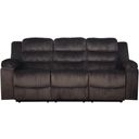 The appearance of Willow Sofa with Dual Recliner In Brown designed by New Classic in the modern / contemporary interior design. This brown piece of furniture was selected by 1StopBedrooms from Willow Collection to add a touch of cosiness and style into your home. Sku: U1816-30-BRN. Material: Fabric.