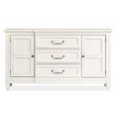 The appearance of Willowbrook Buffet In Egg Shell White designed by Magnussen in the transitional interior design. This egg shell white piece of furniture was selected by 1StopBedrooms from Willowbrook Collection to add a touch of cosiness and style into your home. Sku: D5324-14. Material: Birch Veneer.
