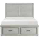 The appearance of Willowbrook Queen Platform Bed with Storage Footboard and Side Rails In Gray designed by Homelegance in the country / farmhouse interior design. This gray piece of furniture was selected by 1StopBedrooms from Willowbrook Collection to add a touch of cosiness and style into your home. Sku: 1337-1;1337-2;1337-3DW. Bed Type: Storage Bed. Bed Size: Queen. Material: Acacia.