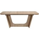 The appearance of Wilshire Dining Table In Natural designed by Homelegance in the modern / contemporary interior design. This natural piece of furniture  was selected by 1StopBedrooms from Wilshire Collection to add a touch of cosiness and style into your home. Sku: 2350-94;2350-94B. Table Top Shape: Rectangular. Material: Chenille. Size: 43" x 74".