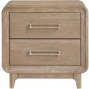 The appearance of Wilshire Nightstand In Natural designed by Homelegance in the modern / contemporary interior design. This natural piece of furniture  was selected by 1StopBedrooms from Wilshire Collection to add a touch of cosiness and style into your home. Sku: 2350-4. Material: Oak Veneer.