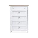 Windmill Harbour Drawer Chest In White Whisp and Sand
