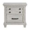 Windom 2-Drawer Nightstand with USB In Antique White