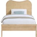 Windsor Rubberwood Twin Bed In Natural and Natural
