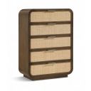 Windsor Solid Wood Chest In Brown