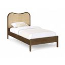 Windsor Solid Wood Twin Bed In Brown