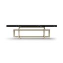 Wish You Were Here 60 Inch Dark Rectangular Cocktail Table In Black