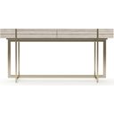 The appearance of Wish You Were Here Light Console Table In Cream designed by Caracole in the modern / contemporary interior design. This cream piece of furniture was selected by 1StopBedrooms from Wish You Were Here Collection to add a touch of cosiness and style into your home. Sku: CLA-425V-445. Material: Stone.