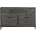 The appearance of Wittenberry Gray Dresser designed by Homelegance in the transitional interior design. This gray piece of furniture was selected by 1StopBedrooms from Wittenberry Collection to add a touch of cosiness and style into your home. Sku: 1573-5. Material: Wood.