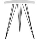 The appearance of Wolcott Black and White Lacquer Side Table designed by Safavieh in the modern / contemporary interior design. This white and black piece of furniture  was selected by 1StopBedrooms from Wolcott Collection to add a touch of cosiness and style into your home. Sku: FOX4207A. Material: Iron.