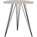 The appearance of Wolcott Gray and Black Wood Side Table designed by Safavieh in the modern / contemporary interior design. This black and grey piece of furniture  was selected by 1StopBedrooms from Wolcott Collection to add a touch of cosiness and style into your home. Sku: FOX4207B. Material: Iron.