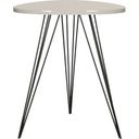 The appearance of Wolcott Taupe and Black Lacquer Side Table designed by Safavieh in the modern / contemporary interior design. This taupe piece of furniture  was selected by 1StopBedrooms from Wolcott Collection to add a touch of cosiness and style into your home. Sku: FOX4207C. Material: Iron.