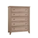 The appearance of Woodbridge 5 Drawer Chest In Clear Maple designed by Vaughan Bassett in the transitional interior design. This clear maple piece of furniture  was selected by 1StopBedrooms from Woodbridge Collection to add a touch of cosiness and style into your home. Sku: 822-115. Material: Maple.