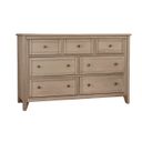 The appearance of Woodbridge 7 Drawer Dresser In Shadow Grey designed by Vaughan Bassett in the transitional interior design. This shadow grey piece of furniture was selected by 1StopBedrooms from Woodbridge Collection to add a touch of cosiness and style into your home. Sku: 821-003. Material: Maple.